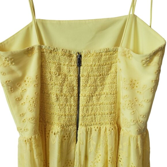 Alice + Olivia Yellow Eyelet Maxi Dress - Picture 16 of 16